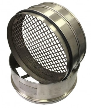 Комплект сит для песка и щебня КСИ (№ 0,16; 0,315; 0,63; 1,25; 2,5; 5; 10; 20; 40 мм; поддон; крышка) 9 сит